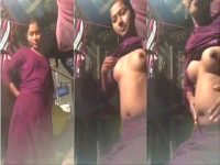 Gaon Ke Desi Ladki Apane Boobs Dikhati Hai