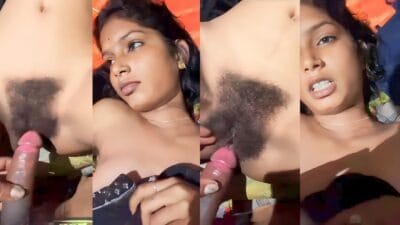Beautiful Hot Ladki Bade Baalon Wali Choot Chudwa Rahi Hai