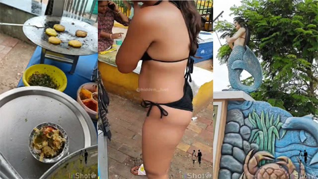 Shamy Laura Hidden Lust Golgappa Khane Ka Bikini Dare Video